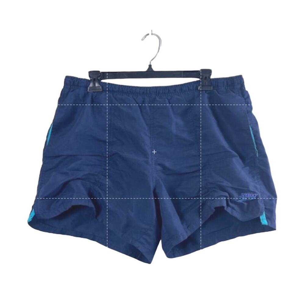 Men's Blue Speedo Vintage Swim Shorts M